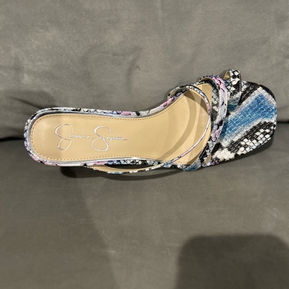 Jessica Simpson size 9 faux python Willmena sandal - Picture 2 of 4